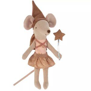 Maileg TOOTH FAIRY Mouse Little Sister in Dream Match Box w/Pink Heart Tooth Box